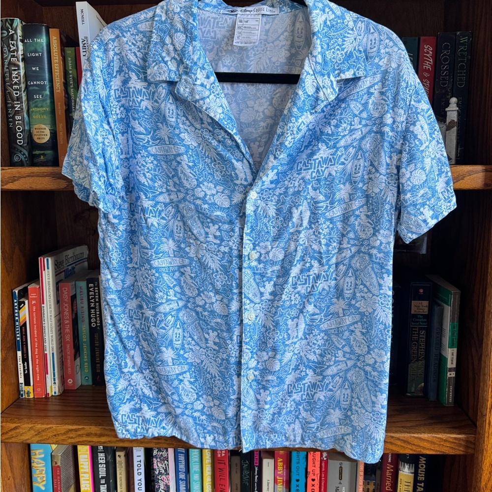 Disney Castaway Cay Blue Youth Shirt